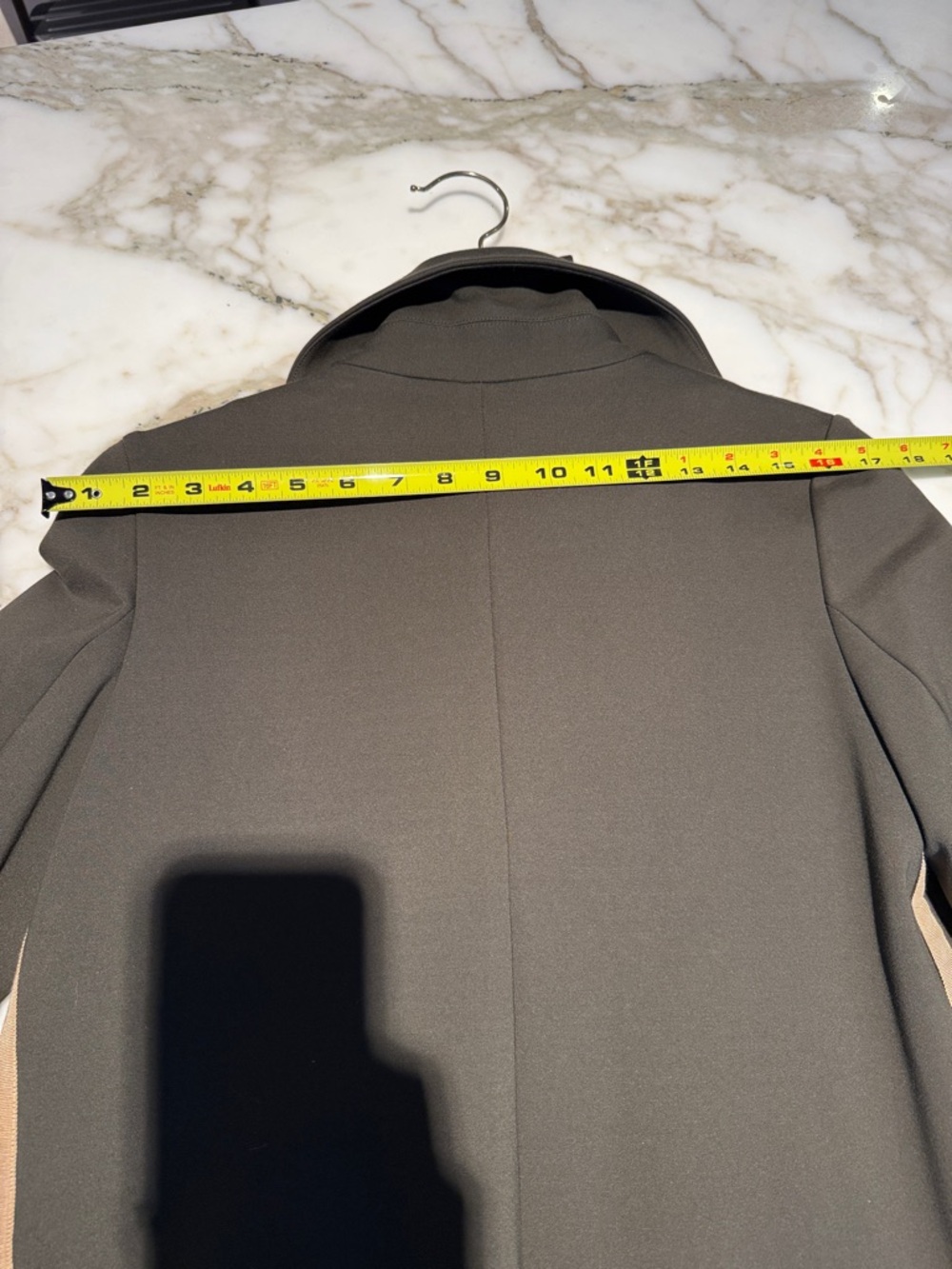 Classic Six Ali Coat Sz4 - long, trench-style, double-breasted Army/Olive Green - Picture 13 of 14